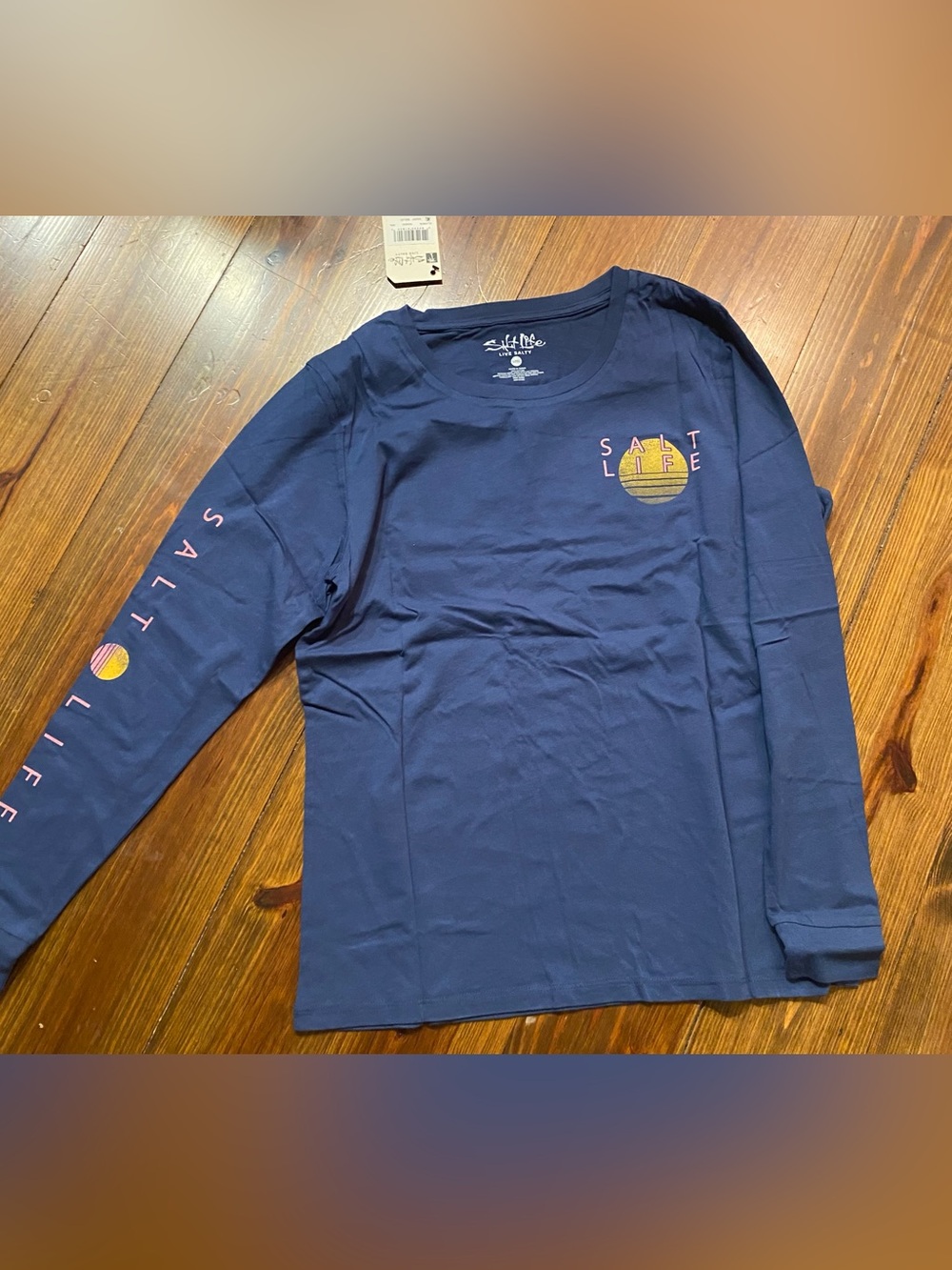 Salt Life Women’s Navy Long Sleeve T-Shirt NWT Size Small